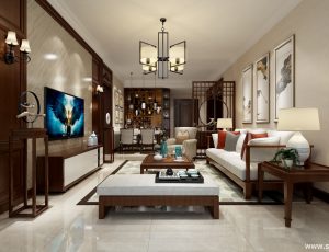 200-客厅模型/客餐厅/会客厅/起居室/3D模型