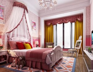 20-儿童房模型/儿童房效果图/3D模型/无水印模型/小孩房3D模型