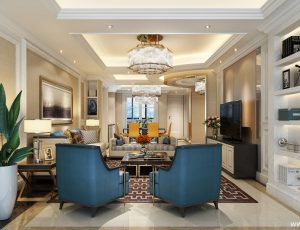 286-客厅模型/客餐厅/会客厅/起居室/3D模型