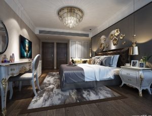 167-卧室/父母房/次卧模型/卧室效果图/3D模型