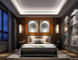 247-卧室/父母房/次卧模型/卧室效果图/3D模型