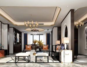 451-客厅模型/客餐厅/会客厅/起居室/3D模型