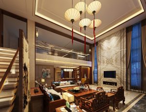 17-客厅模型/客餐厅/会客厅/起居室/3D模型