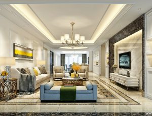 151-客厅模型/客餐厅/会客厅/起居室/3D模型