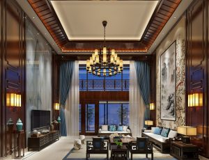 418-客厅模型/客餐厅/会客厅/起居室/3D模型