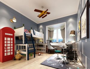 74-儿童房模型/儿童房效果图/3D模型/无水印模型/小孩房3D模型