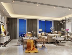 242-客厅模型/客餐厅/会客厅/起居室/3D模型