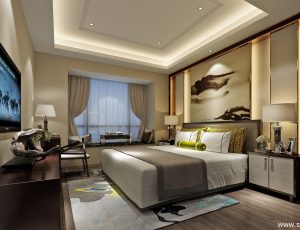 417-客厅模型/客餐厅/会客厅/起居室/3D模型