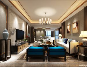 331-客厅模型/客餐厅/会客厅/起居室/3D模型