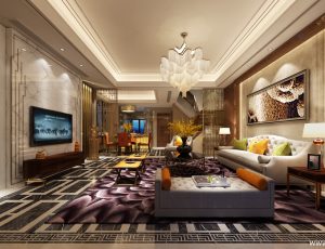 09-客厅模型/客餐厅/会客厅/起居室/3D模型