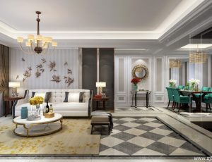 365-客厅模型/客餐厅/会客厅/起居室/3D模型