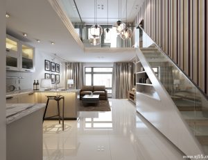 140-客厅模型/客餐厅/会客厅/起居室/3D模型