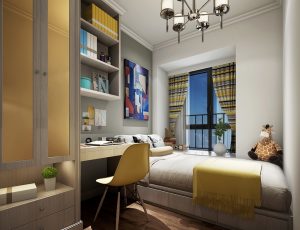 59-儿童房模型/儿童房效果图/3D模型/无水印模型/小孩房3D模型