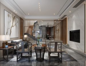 553-客厅模型/客餐厅/会客厅/起居室/3D模型