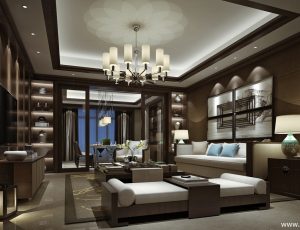 302-客厅模型/客餐厅/会客厅/起居室/3D模型