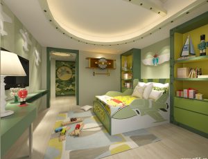 49-儿童房模型/儿童房效果图/3D模型/无水印模型/小孩房3D模型