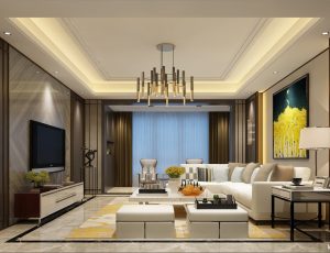 433-客厅模型/客餐厅/会客厅/起居室/3D模型