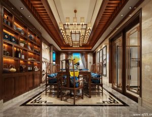 106-餐厅模型/中餐厅/西餐厅/餐吧台/3D模型