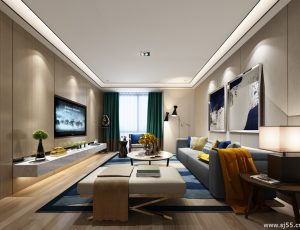 26-客厅模型/客餐厅/会客厅/起居室/3D模型