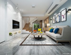 399-客厅模型/客餐厅/会客厅/起居室/3D模型