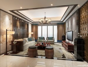 358-客厅模型/客餐厅/会客厅/起居室/3D模型