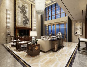 224-客厅模型/客餐厅/会客厅/起居室/3D模型