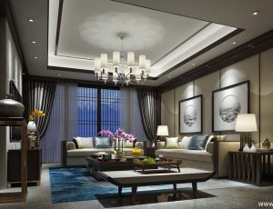 73-客厅模型/客餐厅/会客厅/起居室/3D模型