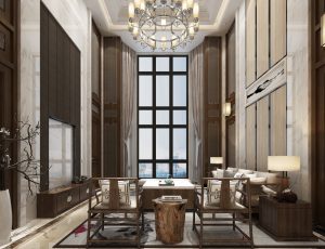 195-客厅模型/客餐厅/会客厅/起居室/3D模型