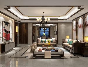 104-客厅模型/客餐厅/会客厅/起居室/3D模型