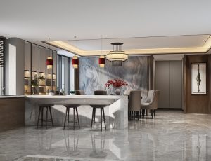 124-餐厅模型/中餐厅/西餐厅/餐吧台/3D模型