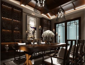 16-书房模型/读书房效果图/3D模型/无水印模型/书房3D模型