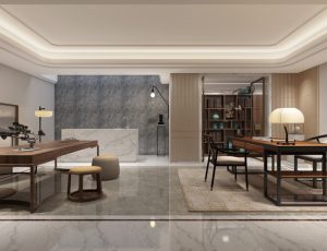 07-书房模型/读书房效果图/3D模型/无水印模型/书房3D模型