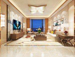 238-客厅模型/客餐厅/会客厅/起居室/3D模型