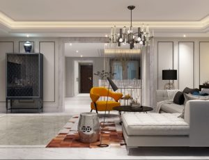 497-客厅模型/客餐厅/会客厅/起居室/3D模型