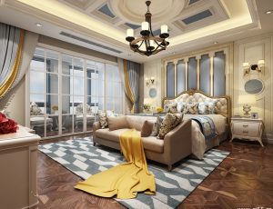 170-卧室/父母房/次卧模型/卧室效果图/3D模型