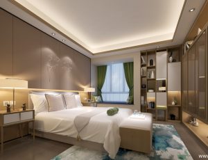 238-卧室/父母房/次卧模型/卧室效果图/3D模型