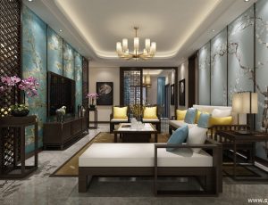 551-客厅模型/客餐厅/会客厅/起居室/3D模型