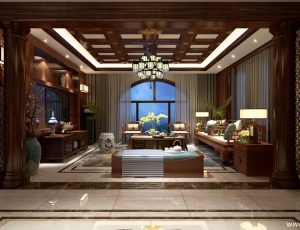 41-客厅模型/客餐厅/会客厅/起居室/3D模型