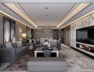 50-客厅模型/客餐厅/会客厅/起居室/3D模型