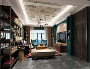 109-客厅模型/客餐厅/会客厅/起居室/3D模型