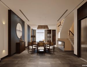 75-餐厅模型/中餐厅/西餐厅/餐吧台/3D模型