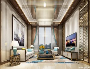 236-客厅模型/客餐厅/会客厅/起居室/3D模型