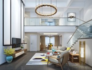 366-客厅模型/客餐厅/会客厅/起居室/3D模型