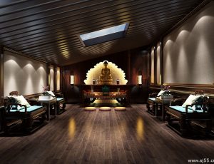 75-娱乐/茶室/影音室模型/影音室效果图/3D模型/茶室模型/娱乐室3D模型