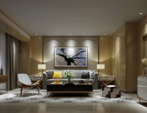 76-客厅模型/客餐厅/会客厅/起居室/3D模型