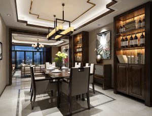 16-餐厅模型/中餐厅/西餐厅/餐吧台/3D模型