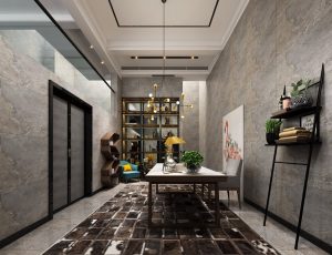 45-书房模型/读书房效果图/3D模型/无水印模型/书房3D模型