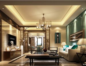 340-客厅模型/客餐厅/会客厅/起居室/3D模型