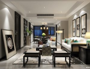 43-客厅模型/客餐厅/会客厅/起居室/3D模型