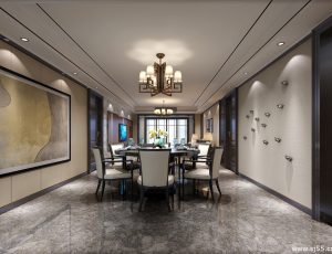 20-餐厅模型/中餐厅/西餐厅/餐吧台/3D模型